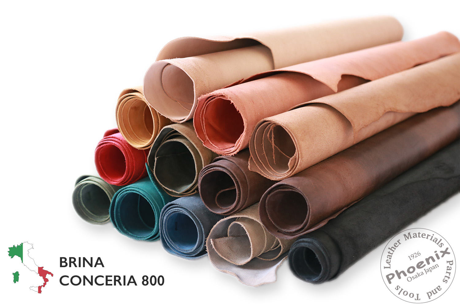 ブリーナ/brina(CONCERIA 800社) ヌメ革と真鍮金具とレザークラフト材料の通販-フェニックス