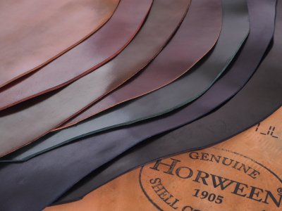 HOT品質保証ホーウィン　シェルコードバン　黒　HORWEEN コードバン 材料