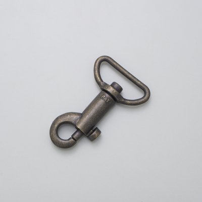 小鉄砲ナスカン アンティークゴールド | ヌメ革と真鍮金具とレザー