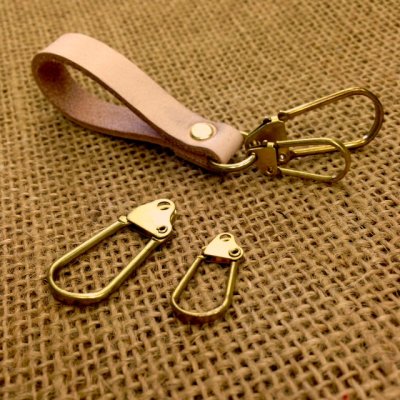 真鍮製 キーフック | ヌメ革と真鍮金具とレザークラフト材料の通販